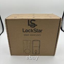 Lock Star Smart Door Lock App Control S110BBL-F Deadbolt New, Multiple Entry