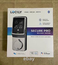 Lockly Bluetooth Fingerprint WiFi Keyless Entry Smart Door Lock (PGD728WSN)