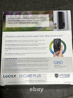 Lockly Secure Plus Deadbolt Smart Fingerprint Lock Matte Black PGD 728F MB