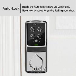 Lockly Secure Plus Keyless Smart Entry Door Lock 3D Biometric Satin Nickel