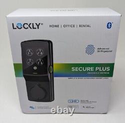 Lockly Secure Plus Smart Lock Wi Fi Retrofit Deadbolt with App- Touchscreen. New