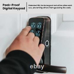 Lockly Secure Pro, Wi-Fi Smart Lock, Keyless Entry Latch, Venetian Bronze