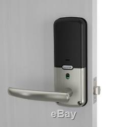 Lockly Smart Lock Latch Fingerprint WiFi Secure PRO Satin Nickel Keyless Entry