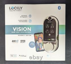 Lockly VISION Deadbolt Edition Smart Lock + Video Doorbell PGD798SN BRAND NEW