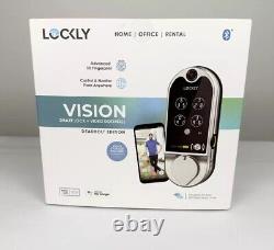 Lockly VISION Deadbolt Edition Smart Lock + Video Doorbell PGD798SN BRAND NEW