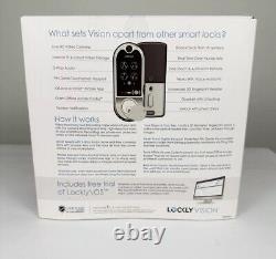 Lockly VISION Deadbolt Edition Smart Lock + Video Doorbell PGD798SN BRAND NEW