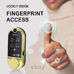 Lockly Vision Smart Lock, Camera Video Two-Way Audio 6-in-1 Keyless Door Lock