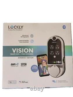 Lockly Vision Smart Lock Deadbolt with Video Doorbell