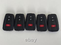 Lot Of 5 Toyota Prius Smart Keyless 3 Buttons Remotes Hyq14fbc Factory Oem
