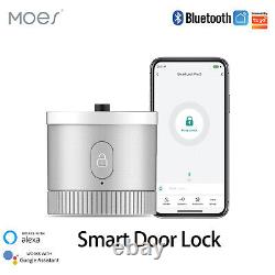MOES Bluetooth Smart Door Lock Keyless For Existing Deadbolt With Alexa Google APP
