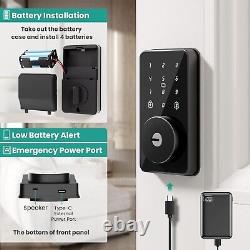 MOUSETRO Smart Lock, Touchscreen Smart Door Lock, Keyless Entry Door Lock