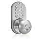 Milocks Electronic Door Knob Smart Lock Keyless Back Lit Keypad Satin Nickel New