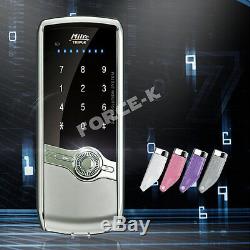 Milre MI-430 Digital Doorlock Smart Entry Keyless Lock Pin + 4 IC Key Silver