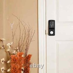 Model-S Matte Black Single-Cylinder Deadbolt Smart Lock with Touchsreen Keypad