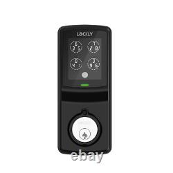 Model-S Matte Black Single-Cylinder Deadbolt Smart Lock with Touchsreen Keypad