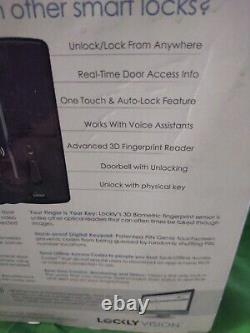 NEW! LOCKLY Vision Deadbolt with Video Doorbell Smart Lock