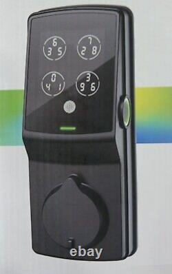 NEW Lockly Secure Plus Deadbolt Smart Fingerprint Lock Matte Black Pgd728fmb