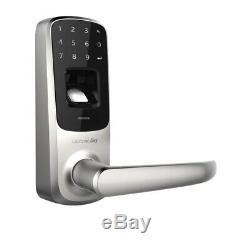 NEWUltraloq UL3 Fingerprint and Touchscreen Keyless Smart Door Lock, Satin Nickel