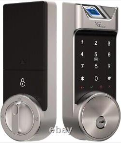 NGTeco Smart Digital Keyless Door Lock Fingerprint APP Deadbolt Entry Door Locks