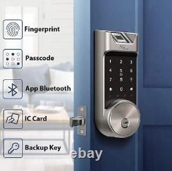 NGTeco Smart Digital Keyless Door Lock Fingerprint APP Deadbolt Entry Door Locks