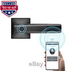 NOVPEAK Biometric Fingerprint Smart Door Lock Bluetooth Keyless Remote Handle