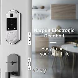 Narpult Fingerprint Smart Lock Keyless Entry Door Lock Electronic Deadbolt Do