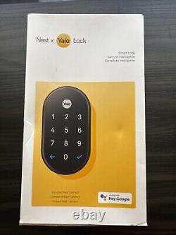 Nest x Yale Lock Keyless Deadbolt Touchscreen Smart Lock with Nest Connect