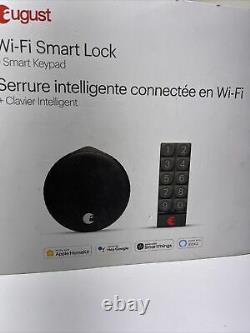 New August Wi-Fi Bluetooth Smart Lock + Smart Keypad AUG-SL05-K02-G01