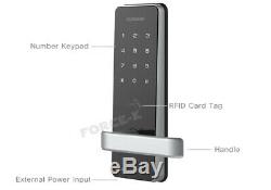 New Keyless Lock CDL-400M Smart Digital Doorlock Mortise Security Entry Pin+RFID