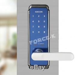 New Keyless Lock KOCOM KDL-710N Smart Digital Doorlock Passcode Silver/Blue 1Way