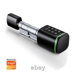 New Keyless Smart Cylinder Tuya BLE /TT Lock APP (Key+Card+Password+App Unlock)