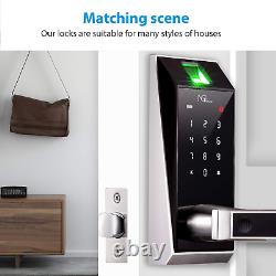 Ngteco Security Smart Lock, Keyless Entry Door Lock With Handle, Biometric Finge