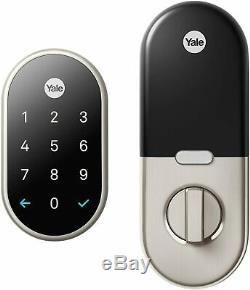 OB Nest x Yale Lock Smart Door Lock Satin Nickel with Connect Keyless