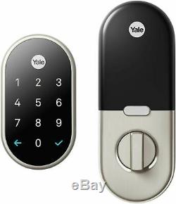 OB Nest x Yale Lock Smart Door Lock Satin Nickel with Connect Keyless -new