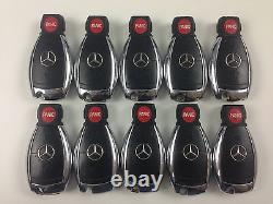 Original Lot Of 10 Mercedes Benz 3-button Smart Key Less Entry Remote Oem Bulk