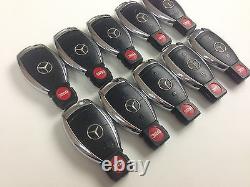 Original Lot Of 10 Mercedes Benz 3-button Smart Key Less Entry Remote Oem Bulk