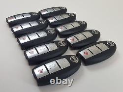 Original Lot Of 10 Nissan 11-18 Oem Smart Key Less Entry Remote 3-button Fob USA