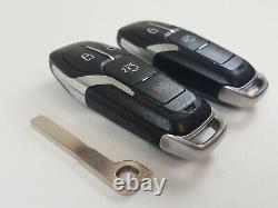 Original Lot Of 2 Ford Mustang 15-17 Oem Smart Key Less Entry Remote Blank Uncut