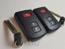 Original Lot Of 2 Toyota 14-21 Oem Smart Key Less Entry Remote Fob Uncut Virgin