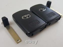 Original Lot Of 2 Toyota 14-21 Oem Smart Key Less Entry Remote Fob Uncut Virgin