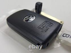 Original Toyota 12-21 Oem Smart Key Less Entry Remote Fob Suv Blank Uncut Insert