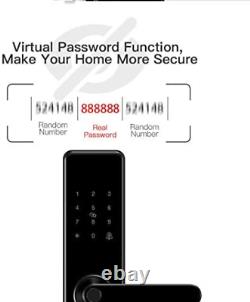 PINEWORLD 203 WiFi Smart Door Lock, Keyless Mortise Lock with Touchscreen and