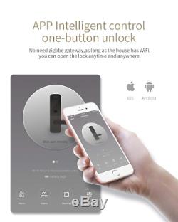 PINEWORLD Touchscreen Fingerprint Smart Lock, Q202 Electronic Keyless Entry Door