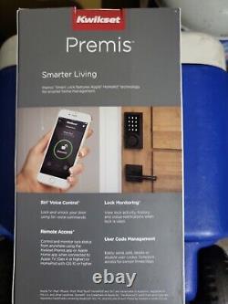Premis Contemporary Touchscreen Smart Lock Matte Black Single Cylinder Deadbolt