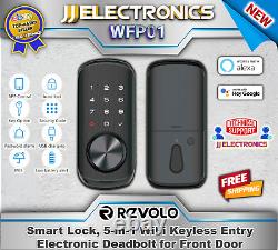 Revolo WFP01 Smart Lock, 5-in-1 WiFi Keyless Entry Electronic Deadbolt for Front