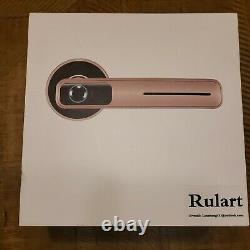 Rulart Fingerprint Smart Door Lock, Biometric Keyless Entry Door Knobs-Silver