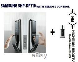 SAMSUNG SHP-DP710 Key Less PUSH PULL Digital Smart Door Lock with Remote K+Cards
