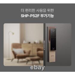 SAMSUNG zigbang SHP-P52F Keyless New Push Pull Smart Auto Door Lock Fingerprint