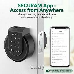 SECURAM Touch Smart Lock Deadbolt Keyless Entry Door Lock with Fingerprint To