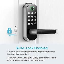 SIFELY Smart Entry Door Lock, Keyless & Fingerprint/Biometric w Digital Passcode